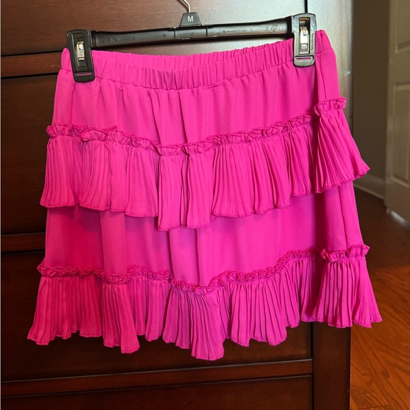 Vibrant Pink Ruffled Skirt - Picture 1 of 2